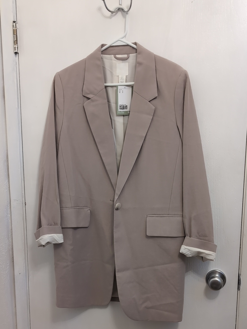 H&M Oversized Blazer in Light Taupe